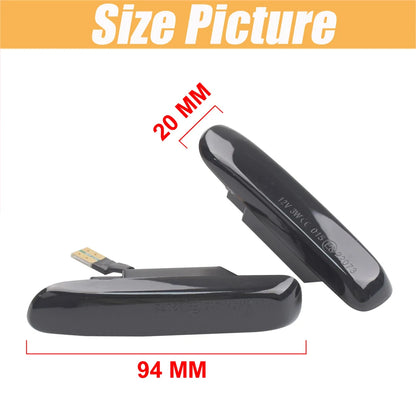 Sequential Flashing LED Turn Signal Side Marker Light For BMW 3 Series E46 Sedan Coupe Wagon Convertible 1997-2001