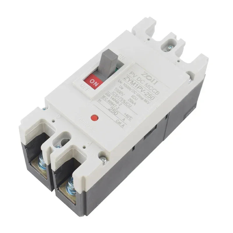 Solar Molded Case DC Circuit Breaker MCCB Overload Protection Switch Protector Solar Photovoltaic PV 150A 250A Battery Isolator