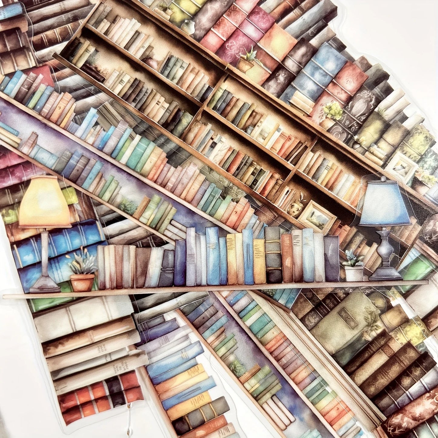 JIANQI 20pcs/pack European Retro Collage Strip Stickers DIY Collage Decoration Album junk journal Scrapbook PET Stickers