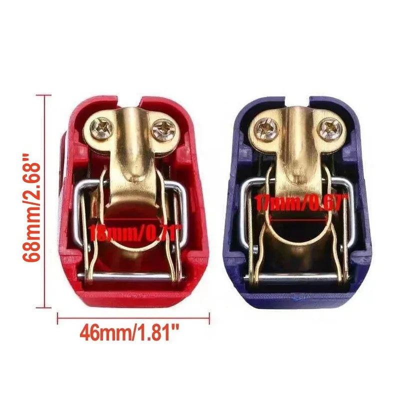 Battery Terminal Connectors 1 Pair Includes Positive and Negative 12V Car Quick-Release Connectors Suitable for Vehicles Boats