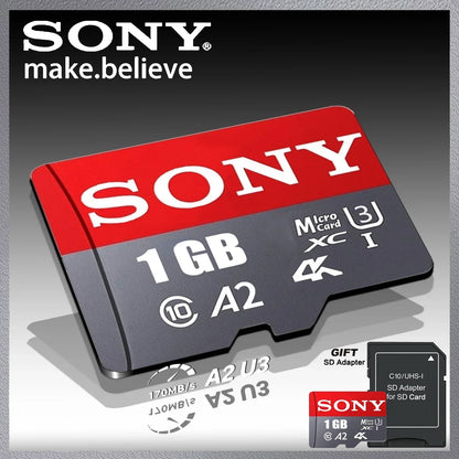SONY SD Memory Card Extreme Micro Mini SD Card 1TB 512GB128GB 256GB 32GB 64GB U3 A2 TF Flash Cards for Xiaomi Phone Camera PC