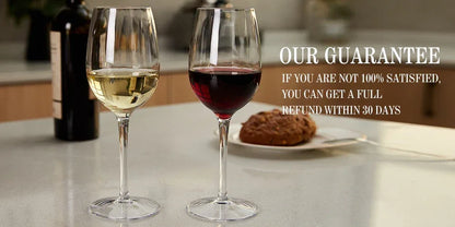 MICHLEY 2/4/6PCS Set Unbreakable Plastic Wine Glass High Quality Goblet Transparent Tritan Plastic Wine Juice Drink Cup Party