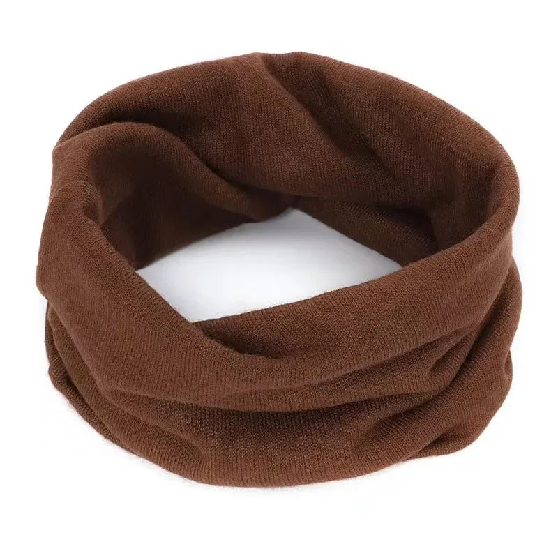 New Cashmere Winter Scarf for Baby Boys Girls Kids Knitted Scarves Unisex Elastic Mufflers Children Autumn Crochet Baby Scarf