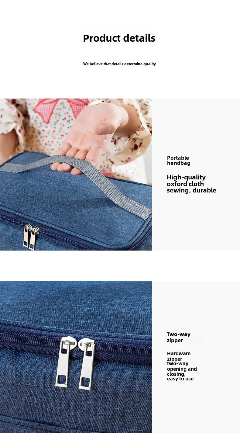 Portable Lunch Bag Food Thermal Box Waterproof Office Cooler Lunchbox With Shoulder Strap Insulated Case Essential for picnics