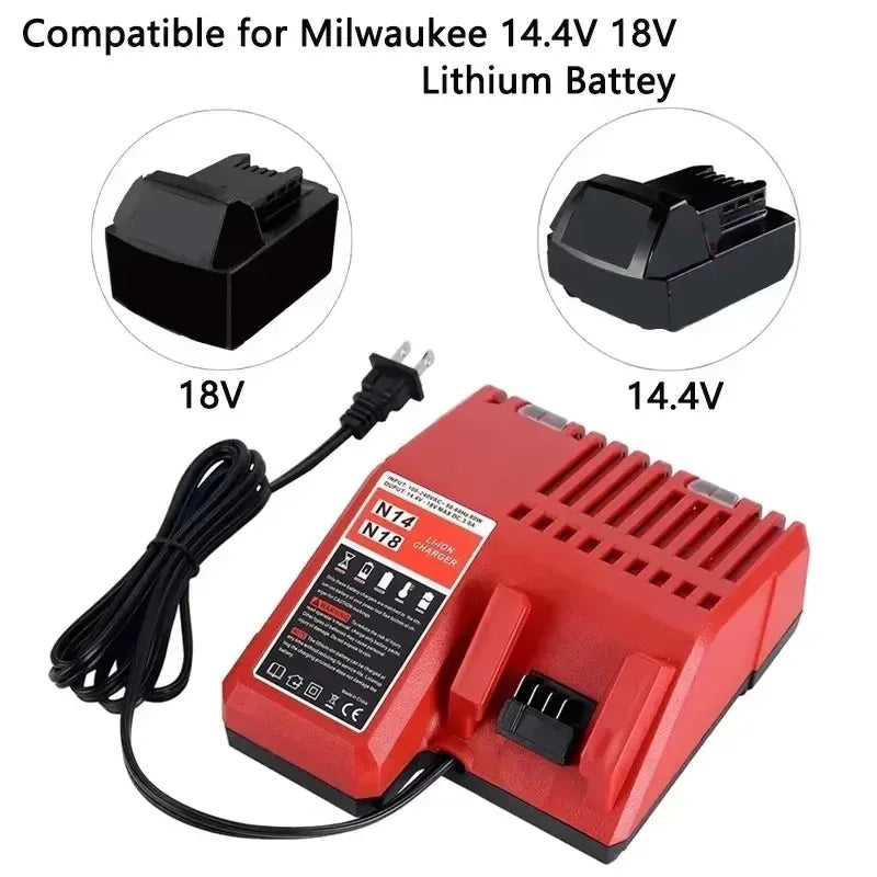 DHL 18V 12Ah For Milwaukee M18 Battery Li-Ion Replacement Battery For Milwaukee 18V M18 48-11-2830 0730-20 Tool battery
