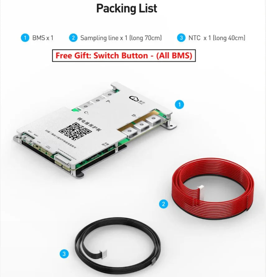 Jikong JK BMS 3s 4s 5s 6s 7s 8s 100A 200A 300A Smart Lifepo4 Li-ion Active Balance Lithium 12V 24v With RS485 CAN Bluetooth Heat