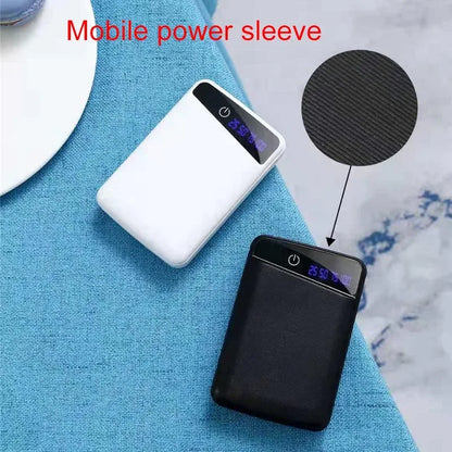 DIY Power Bank Box Rechargeable Flat Head Battery Charger Outer Case for Mobile Phone Tablet