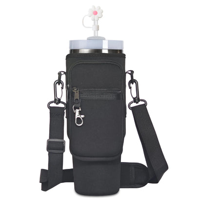Water Bottle Carrier Bag For Stanley 40oz Insulated Mug Cup Holder Portable Water Bottle Bag with Adjustable Shoulder Strap