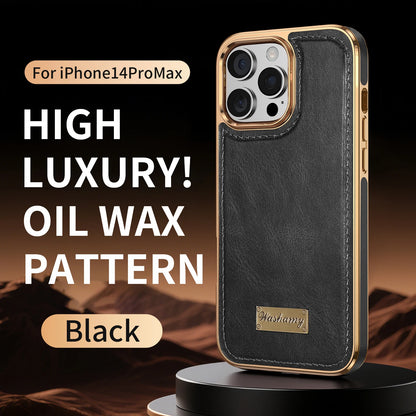 Business Retro Leather Back Case For iPhone 17 Pro Max / 17 Air For Magsafe Magnetic Magnets Shell