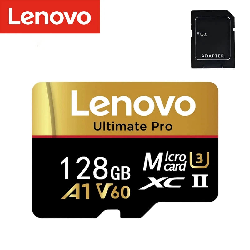 Lenovo SD Memory Card 2TB 1TB 512GB 128GB 256GB Micro SD Card V60 U3 Flash Cards TF Card Memory Microsd For Insta360 DJI Drone