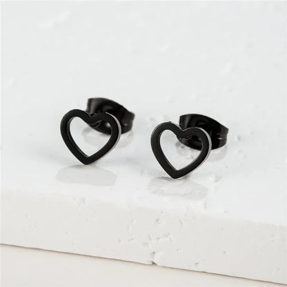 Fashion Small Heartbeat Stud Earrings Medical ECG with Heart Earings for Women Everyday Jewelry Girls Valentine's Day Gift