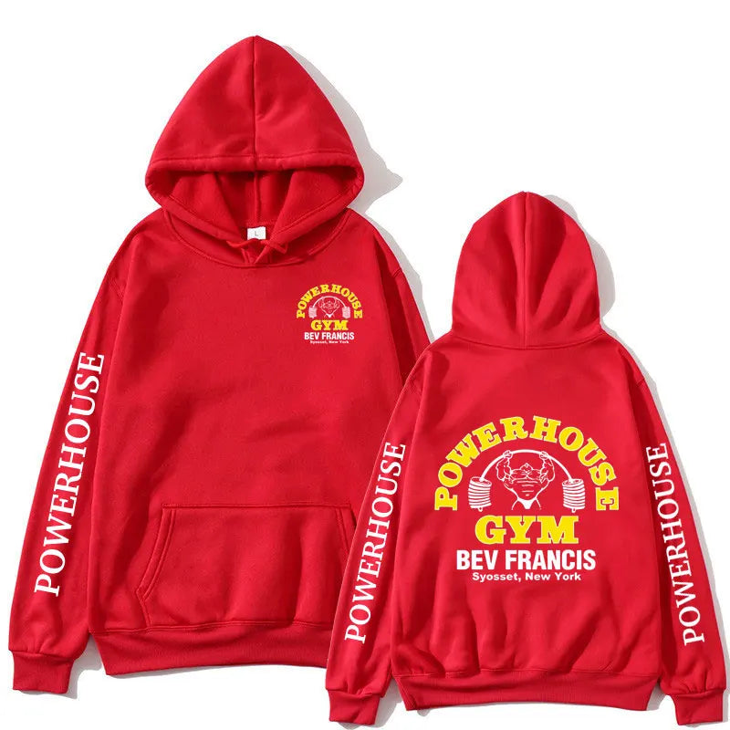 Funny Powerhouse Gym Hoodie Harajuku Men's Oversized Long Sleeve Sweatshirt Geek Fitness Hoody Tracksuit Gothic Streetwear Tops