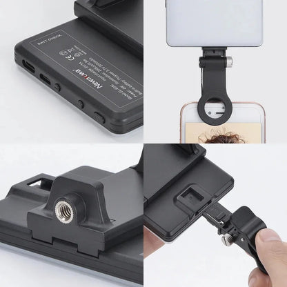 Mobile Phone Fill Light 3 Modes Adjustable Type-C USB Dual Port Charging Fill Lamp For Live Streaming Selfie Video Conferencing