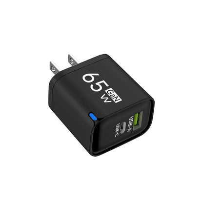 GaN 65W USB C Charger 3 Ports Quick Charge 3.0 QC3.0 Fast Charger Travel Wall Adapter for iPhone Samsung Xiaomi Huawei EU UK US