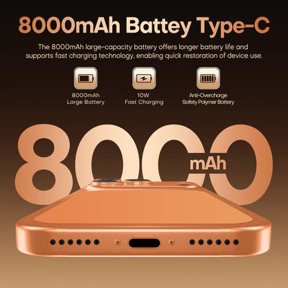 Hot 2026 High Quality i17 Pro Max Original Intelligent 4G 5G Dual Card Dual Standby System Global Version 8000mAh Battery
