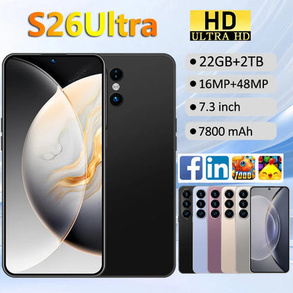 NEW HD Silicone Protective Covers Use for S26 Ultra Smartphone Accessories 7.3HD Mobile Cell Phones Case High-quality Android 5G
