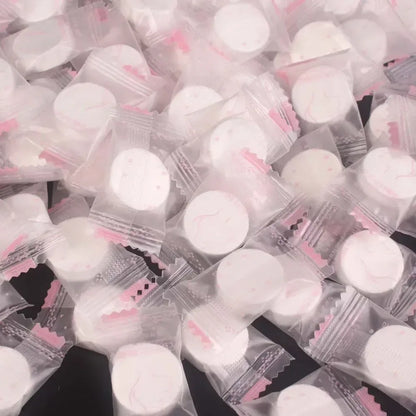 100pcs Disposable Compressed Facial Mask Portable Travel Non-woven Face Mask Skin Care Cotton Wrapped Masks Paper