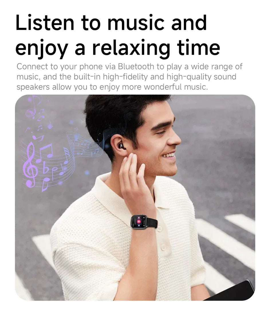 New Bip 6 Pro Smart Watch Men Outdoor Sports Fitness Track IP68 Waterproof Heart Rate BT Call 700 mAh Battery Smartwatches Women