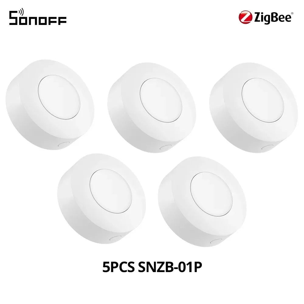 SONOFF SNZB-01P SNZB 01P Sonoff Wireless Switch Zigbee Scene Switch Two Way Control Act As Doorbell Emergency Button Via Google