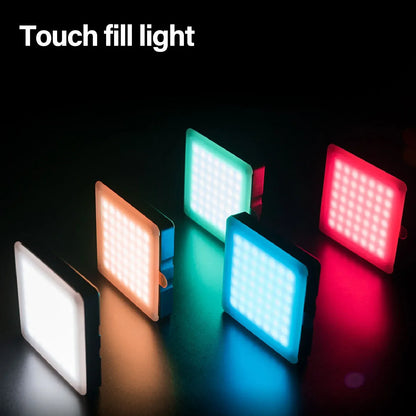 Portable Fill Light Sensitive  Color Temperature High Brightness Touch Control LED Video Light Panel for Photography