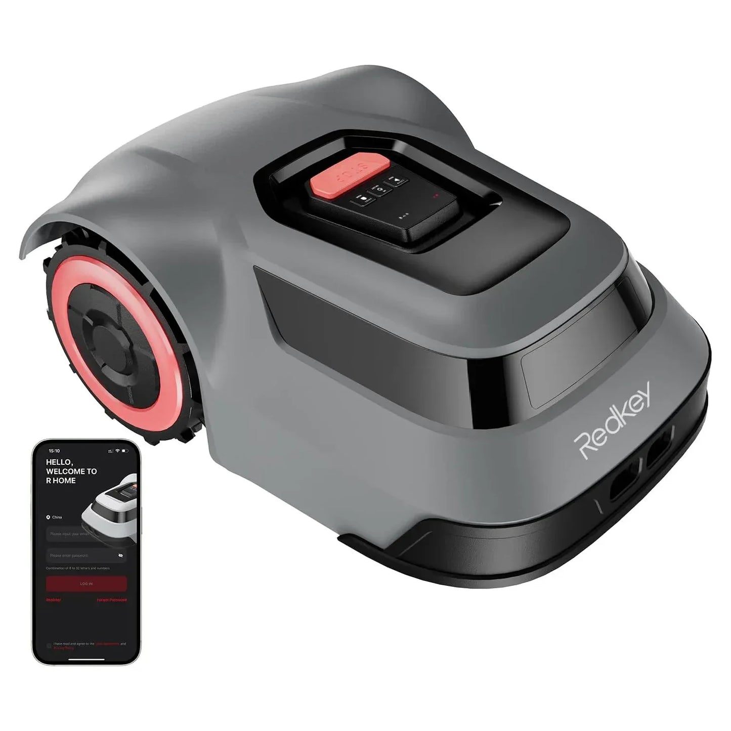 C-TOF Robotic Lawn Mower Redkey MGC800 MGC1000 Lawn Mower Robot Cable Break Detection Climbing 45% App Control Automatic Cutting