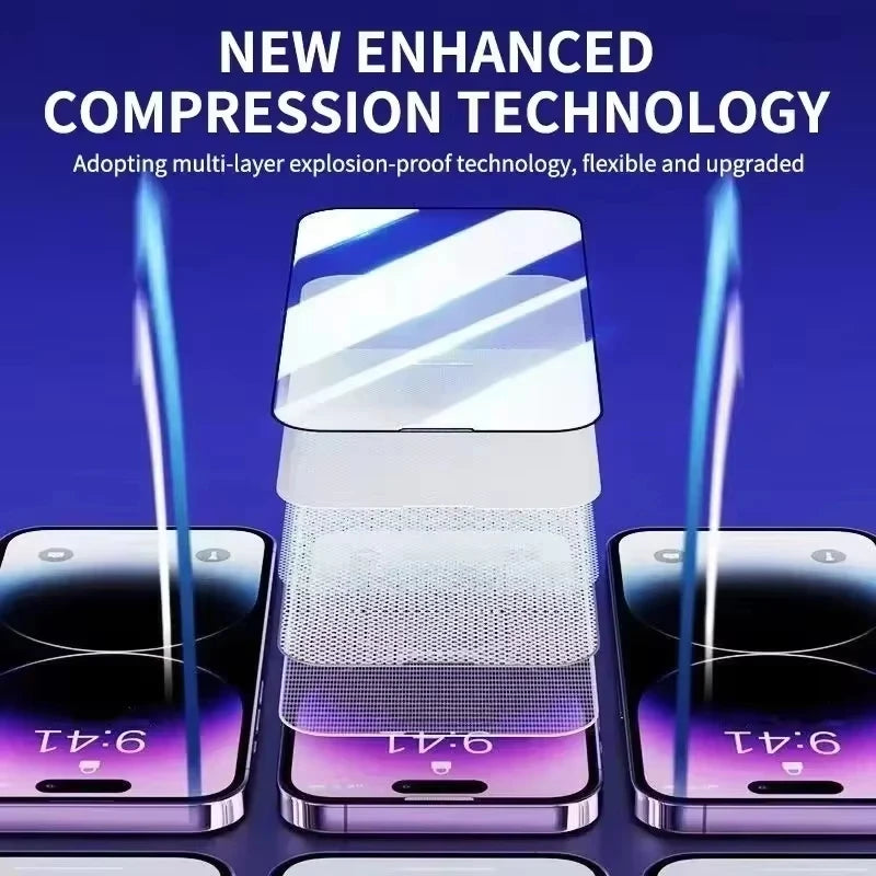 1-3Pcs Dust Free Installation HD 8K Screen Protector For iPhone 17 16 15 11 12 13 14 Pro Max Plus 7 8 Air SE Tempered Glass Film