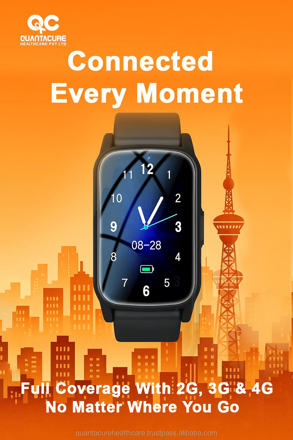 2025 QC V15 VS5 Health Watch Elderly Kids 4G GPS WiFi Tracker SOS Call Video Chat BP HR SpO2 Temp IP67 AI Silicone Band