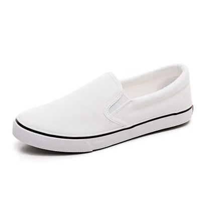 Hand-Painted Canvas Shoes Elastic Unisex Spring 2025 Style Korean Version Flat Heel Breathable Cotton Lined All-Season Footwear
