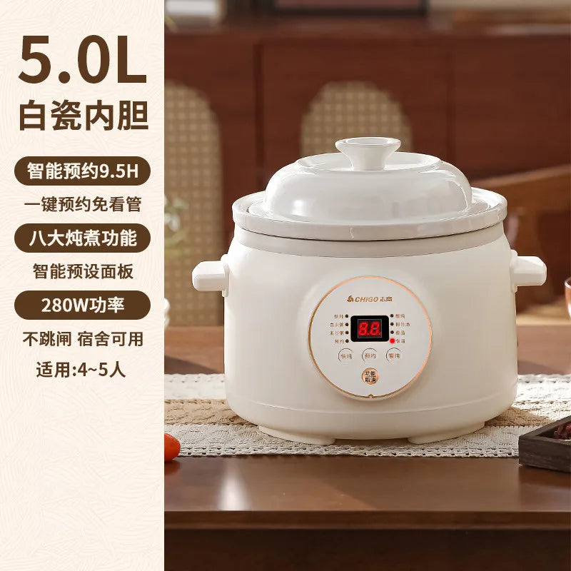 Electric slow cooker for baby food, ceramic household fully automatic stew pot, soup pot, electric slow cooker, porridge cooker