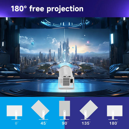 Salange X8Mini Native 720P Android 4K Projector with Lifetime Free TV Channels WiFi6 BT5 Video Projector Coolita OS Home Cinema