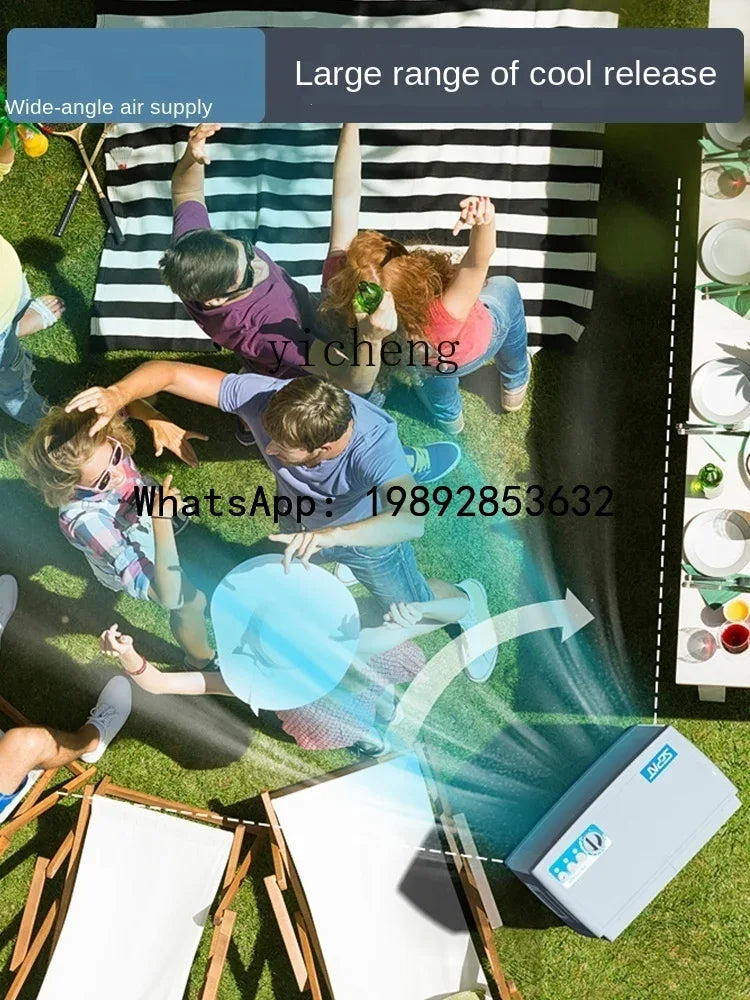 S3  Outdoor Air Cooler Solar Rechargeable Commercial Mobile Refrigeration Air Conditioner Fan