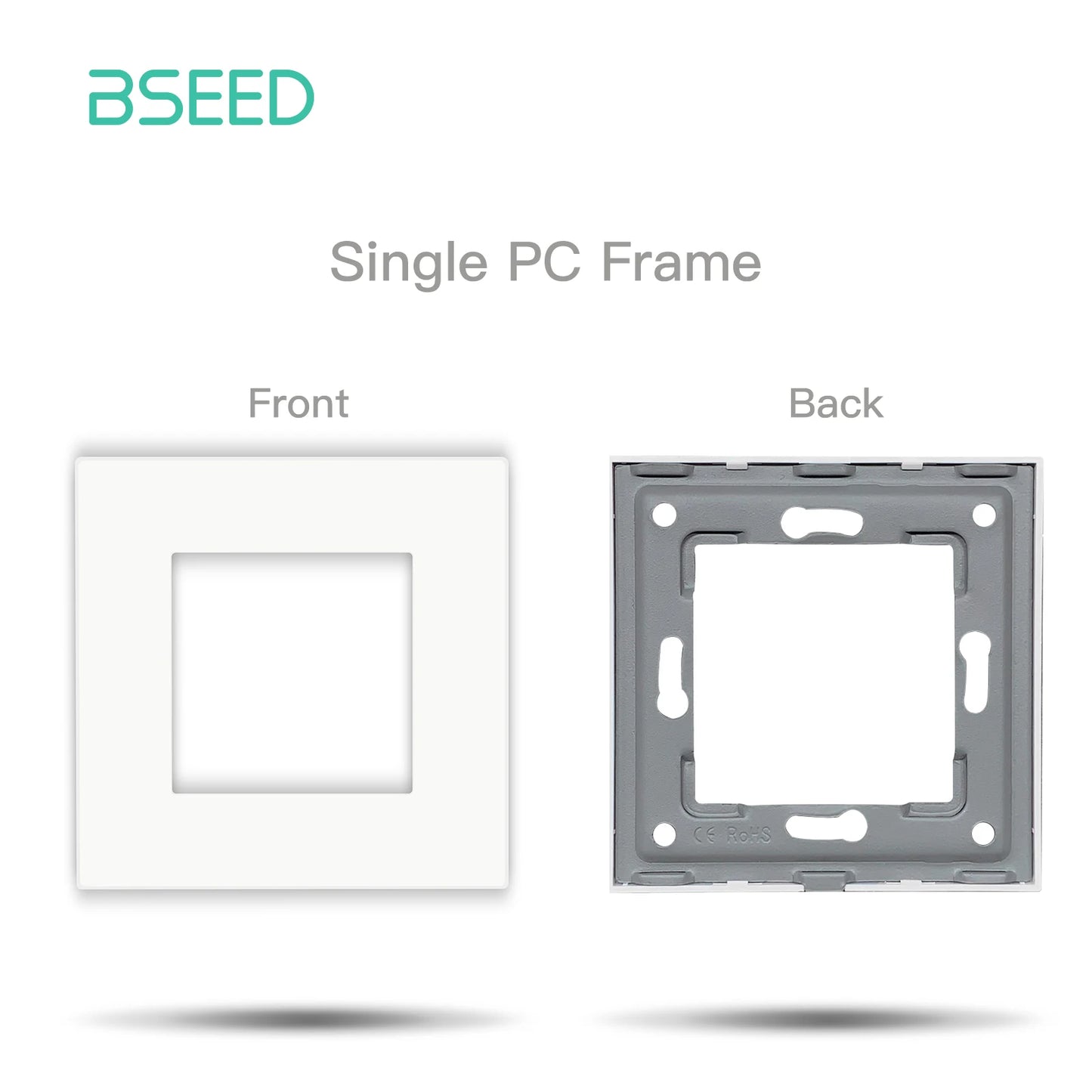 BSEED Wall Internet Cat5 Socket Plastic Frame Parts USB Charge Port TV Satellite Interface Function DIY Combination