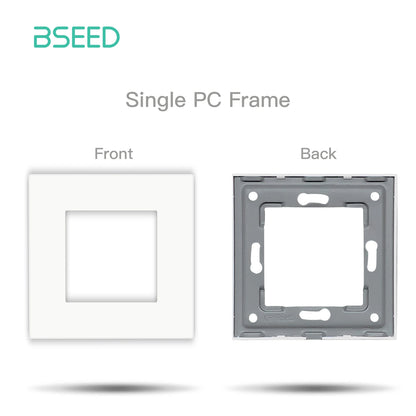BSEED Wall Internet Cat5 Socket Plastic Frame Parts USB Charge Port TV Satellite Interface Function DIY Combination