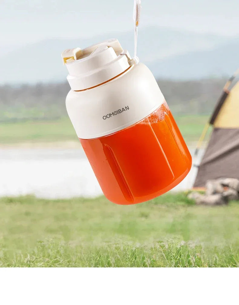 Home Portable Juicer 1400ML, Fresh Fruit Mixer with 48 Blades, USB Rechargeable Multifunctional Ice Crusher Smoothie Blender