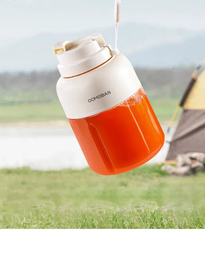 Home Portable Juicer 1400ML, Fresh Fruit Mixer with 48 Blades, USB Rechargeable Multifunctional Ice Crusher Smoothie Blender
