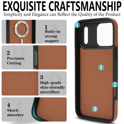 2 in 1 Magsafe Wallet Case For iPhone 17 Promax Air 16 Pro Max 15 Plus 14 13 12 iphone17 Cards Slot Leather Flip Phone Cover