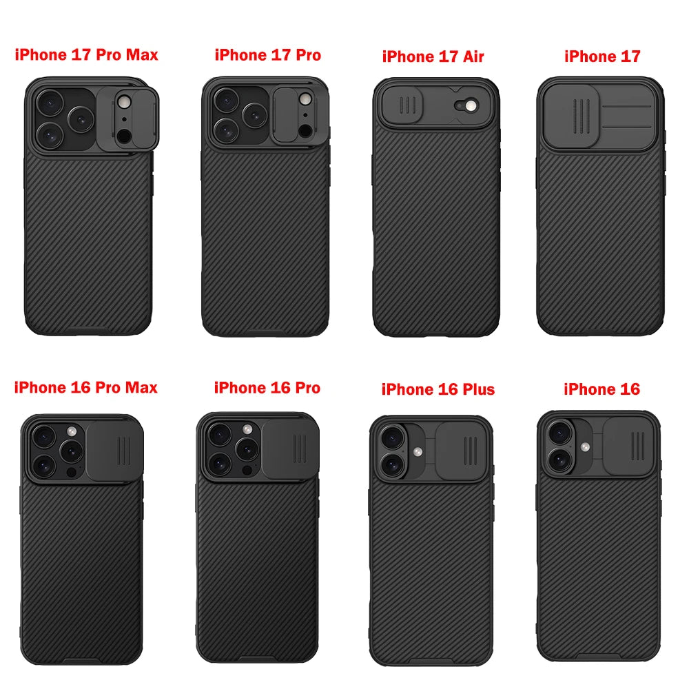 Nillkin For iPhone 17 Pro Max 17 Air iPhone 16 Pro Max 16 Plus CamShield Pro Magnetic Slide Camera Protector Cover