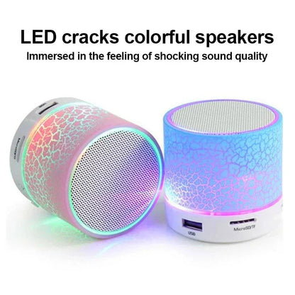 Bluetooth Mini Speaker Wireless Speaker Colorful LED TF Card USB Subwoofer Portable MP3 Music Sound Column For PC Phone