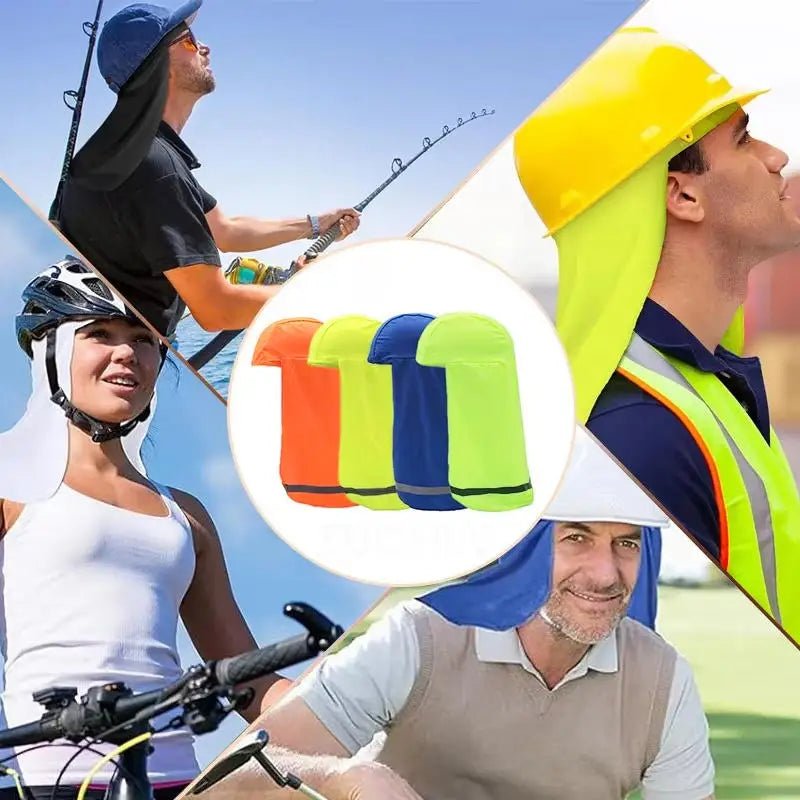1PC Cooling Cap Elastic Sun Shade Hat Neck Shield Wide Brim Hat UV Protection Neck Protector to Cover Neck for Fishing Riding