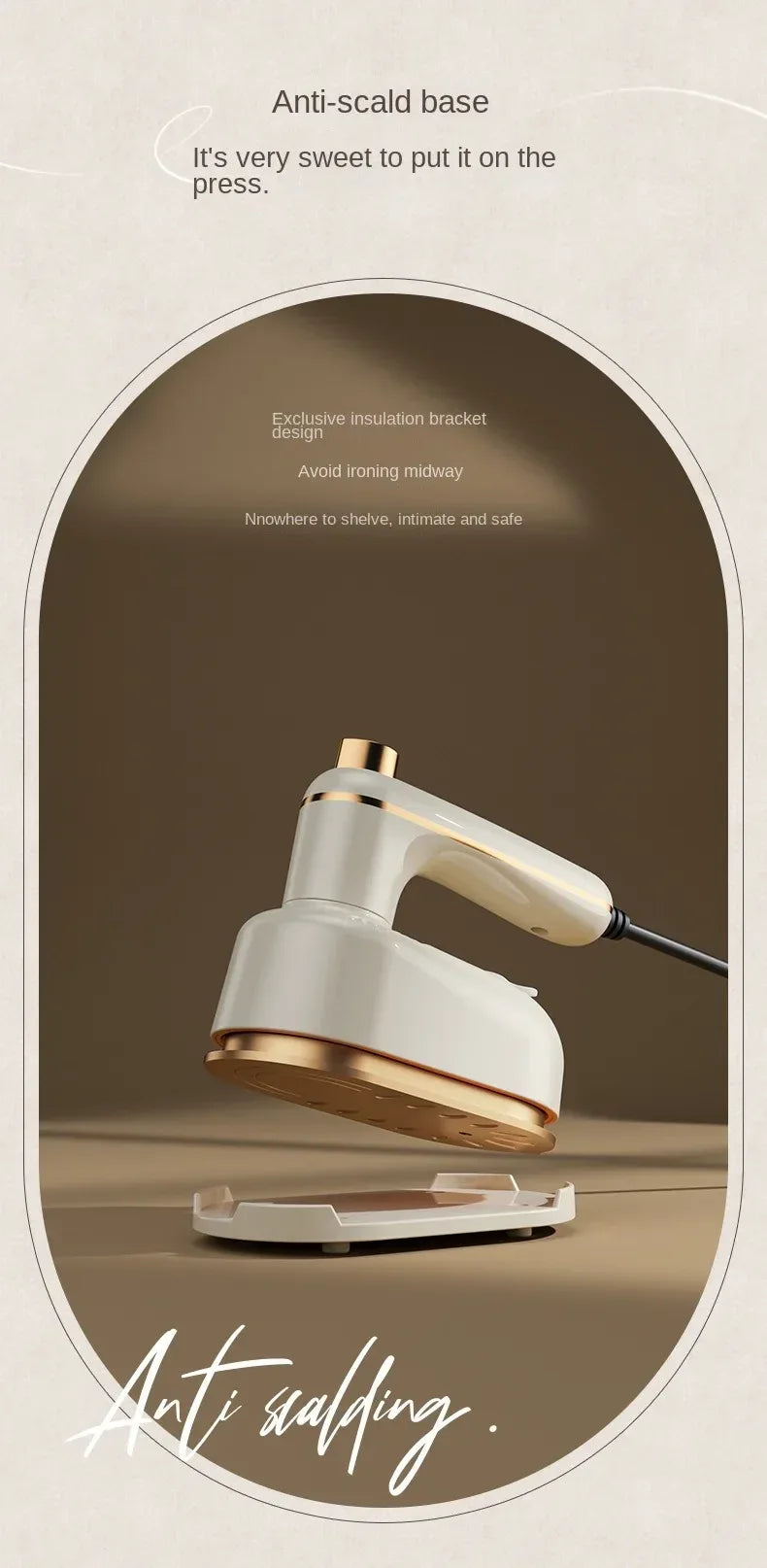 Mini Garment Steamer Steam Iron Handheld Portable Home Travelling For Clothes Ironing Wet Dry Ironing Machine 220V/110V