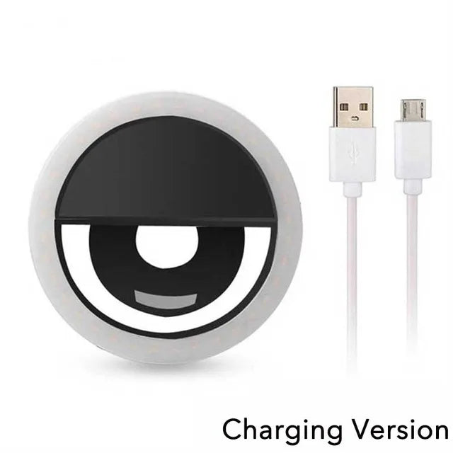 USB Charge Led Selfie Ring Light Mobile Phone Lens LED Selfie Lamp Ring for iPhone for Samsung Xiaomi Phone Selfie Light