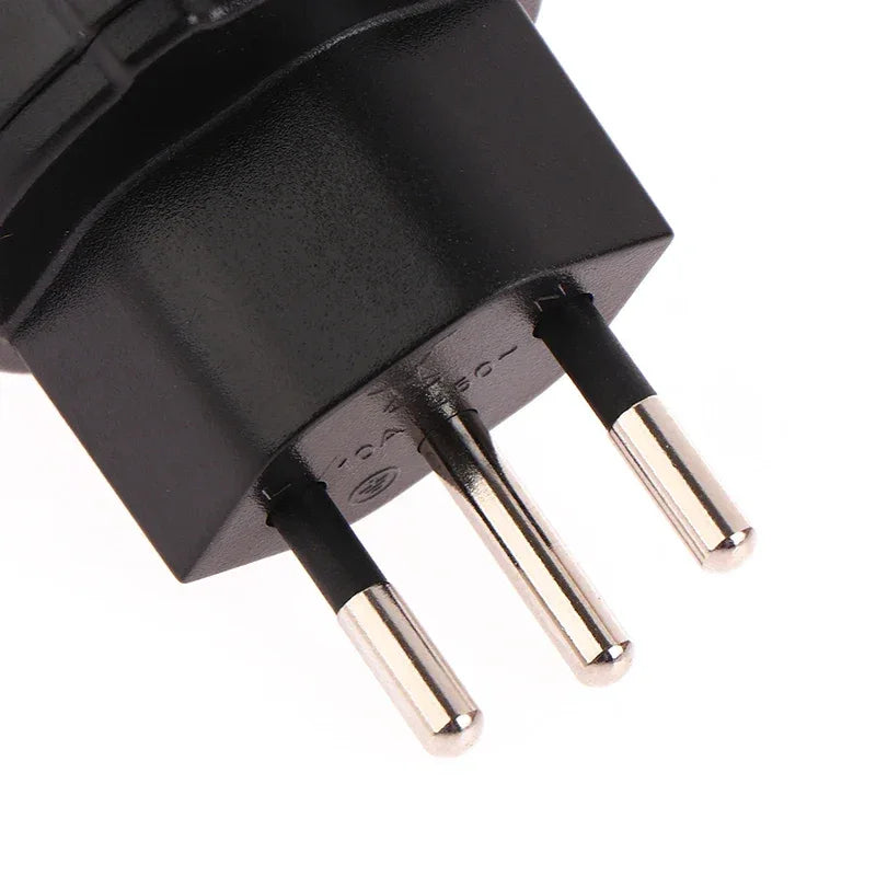 1 Pc European France To Swiss Plugs Travel Adapter 3 Pin Plug 10A 250V Power Plug EU To Switzerland Electrical Plug Socket