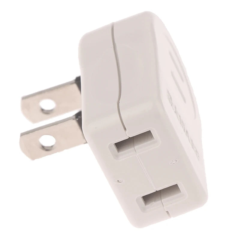 1Pcs US 2PIN 360 Angle Rotatable Power Socket Plug Adapter Foldable Travel Aadapters Power Converter Plug Electrical Socket