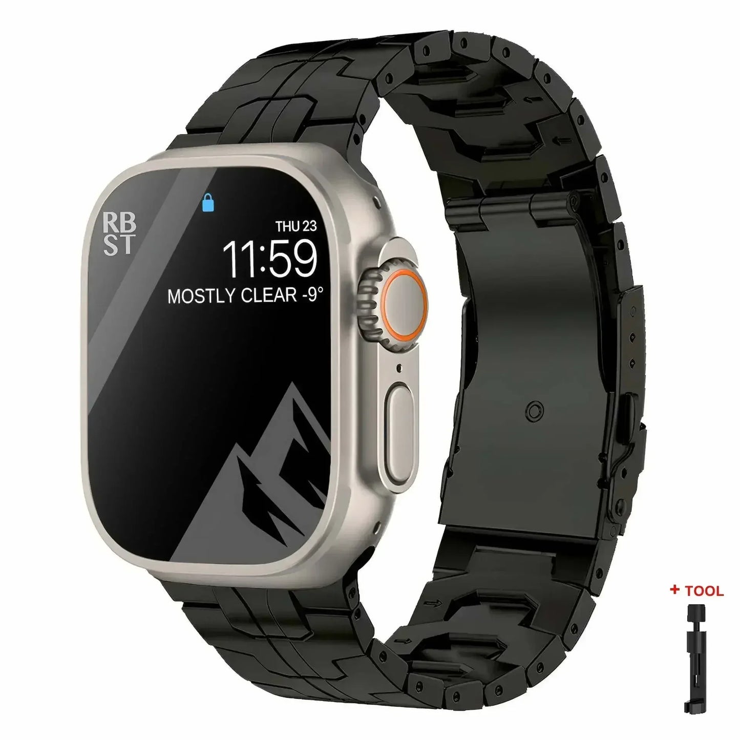 Titanium Strap for Apple Watch Ultra2 49mm 45 46 44mm 38mm 41mm Band Luxury Men's Style Bracelet for IWatch SE 10 9 8 7 6 5 4 3
