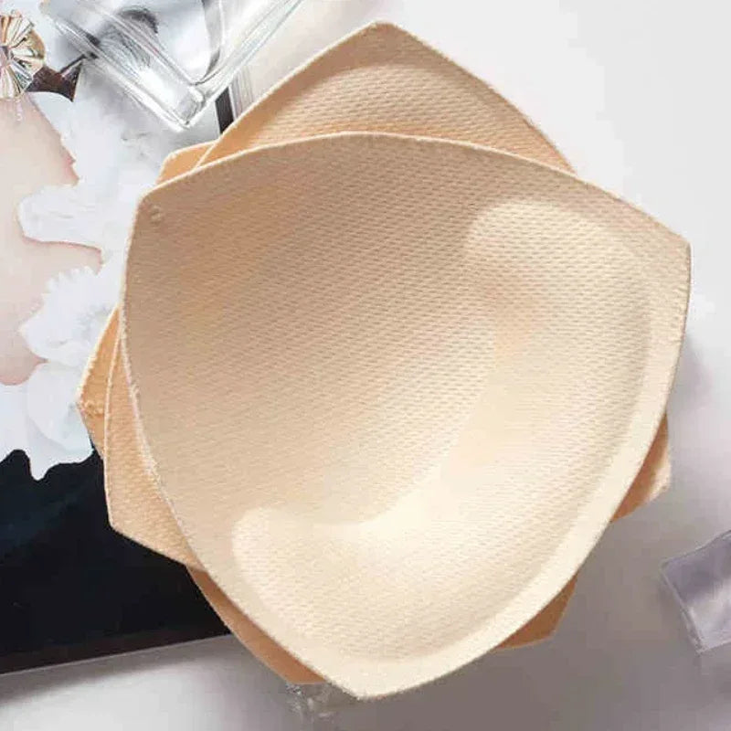 Invisible Triangle Sponge Push Up Bra Pads Women Sexy Inserts Underwear Sponge Swimsuit Bikini Breast Enhancers Chest Cup Pads