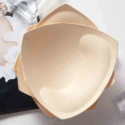 Invisible Triangle Sponge Push Up Bra Pads Women Sexy Inserts Underwear Sponge Swimsuit Bikini Breast Enhancers Chest Cup Pads