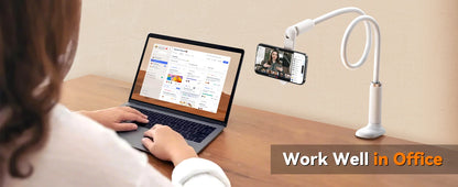 Oatsbasf Gooseneck Tablet Stand Holder Phone Stand Holder with Adjustable Flexible Long Arm for Bed Lazy Bracket 4.7-13" Device