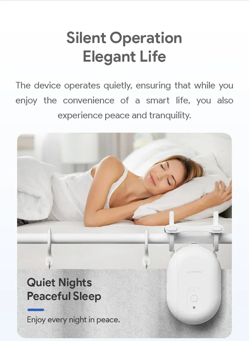 Tuya Zigbee/Bluetooth Track Curtain Robot Tuya Smart Rail Curtain Robot Smart Curtain Pusher Robot Support Siri Alexa Voice