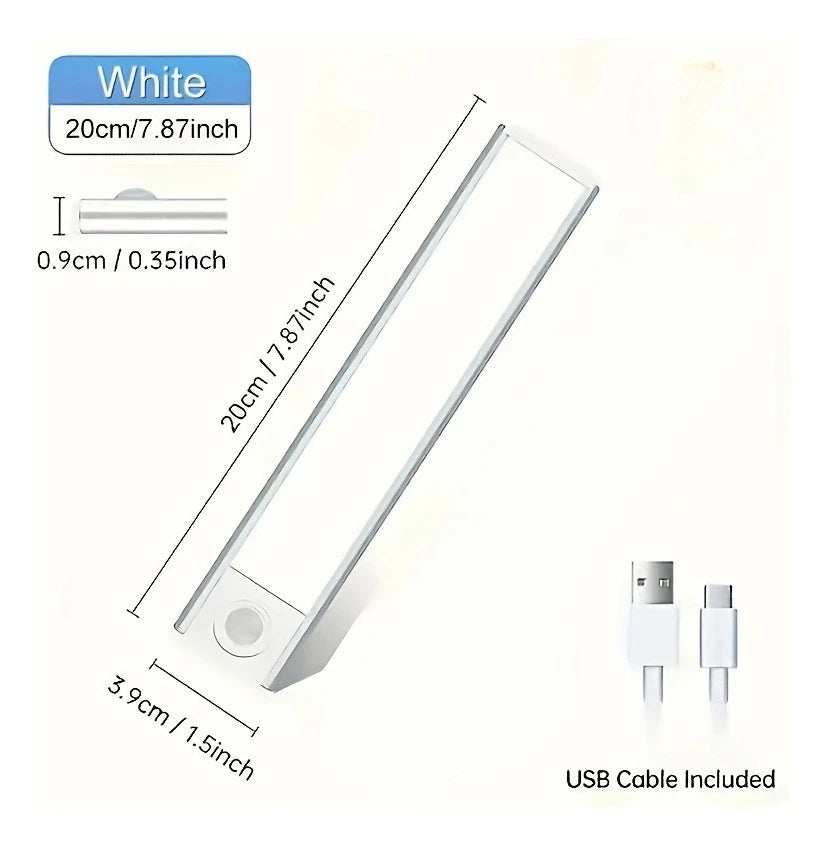 1 Rechargeable Magnetic LED Motion Sensor Light with Adjustable Brightness Temperature, Wireless Under Cabinet & Closet Lighting