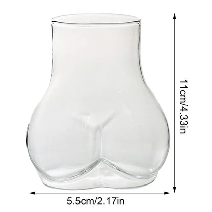 1pc Butt Drinking Cups 450ml Transparent Borosilicate Glass Coffee Mug Funny Coffee Mug Glass Women Body Ass Cup Milk Water Mugs